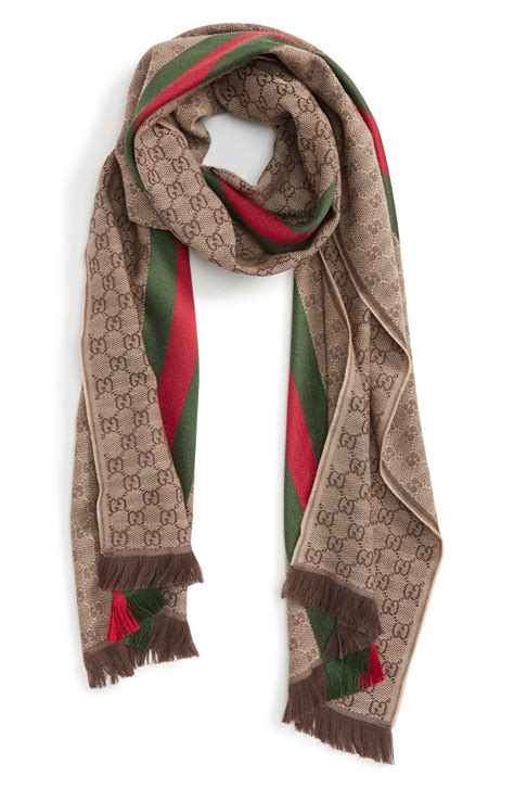 gucci mens silk scarf|authentic gucci silk scarf.